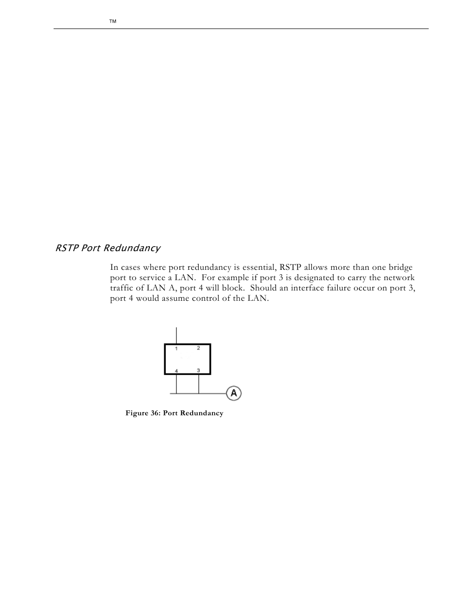 Rstp port redundancy | RuggedCom RS1600 User Manual | Page 62 / 130