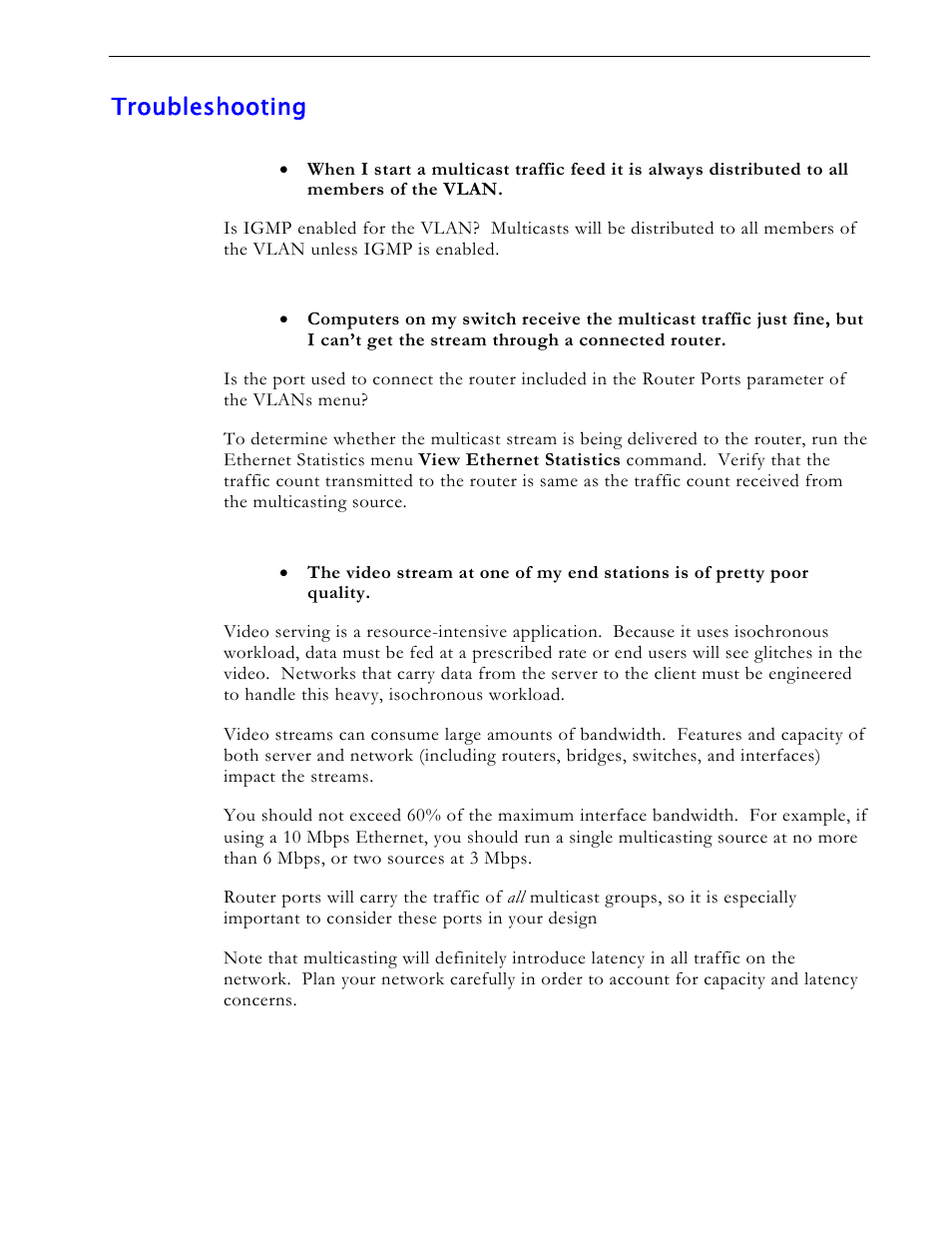 Troubleshooting, Problem one, Problem two | Problem three | RuggedCom RS1600 User Manual | Page 83 / 130