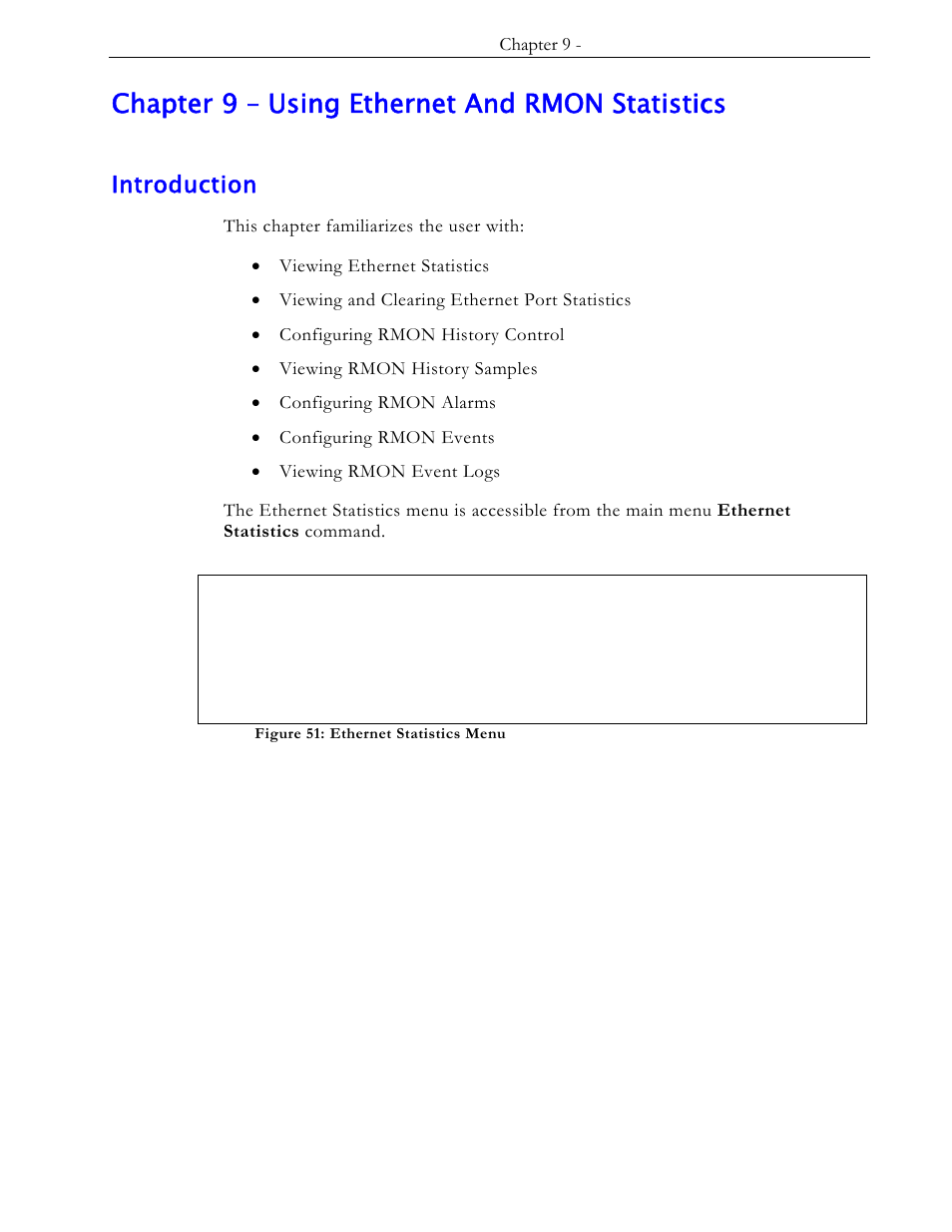 Chapter 9 – using ethernet and rmon statistics, Introduction | RuggedCom RS1600 User Manual | Page 91 / 130