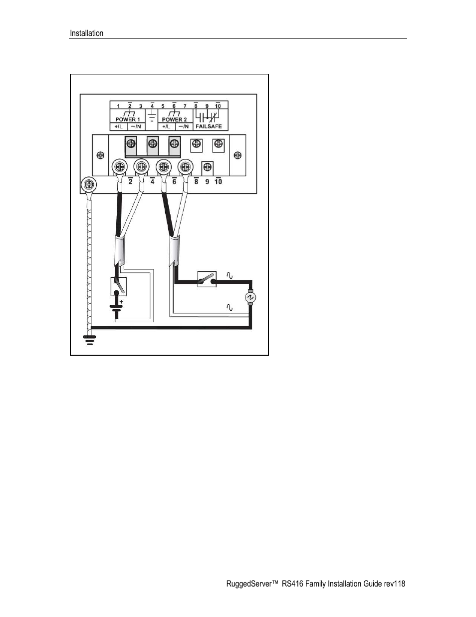 Dual power supplies – dc and ac inputs, Figure 12: dc and ac power supply wiring examples, 3 dual power supplies – dc and ac inputs | RuggedCom RS416 User Manual | Page 19 / 43