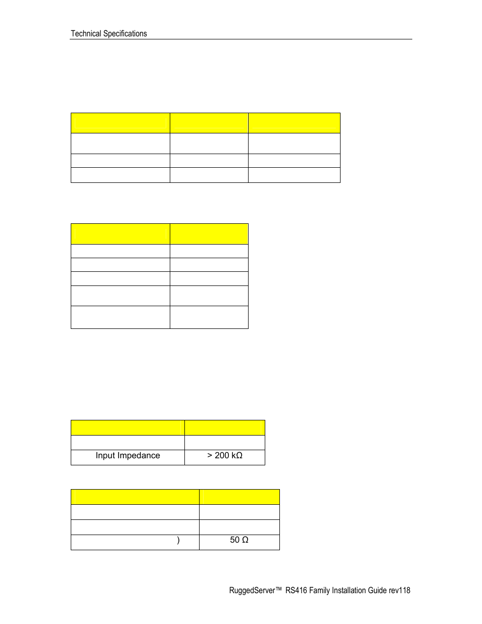 Data port specifications, Serial ports, Irig-b ports | 3 data port specifications, 2 irig-b ports | RuggedCom RS416 User Manual | Page 37 / 43