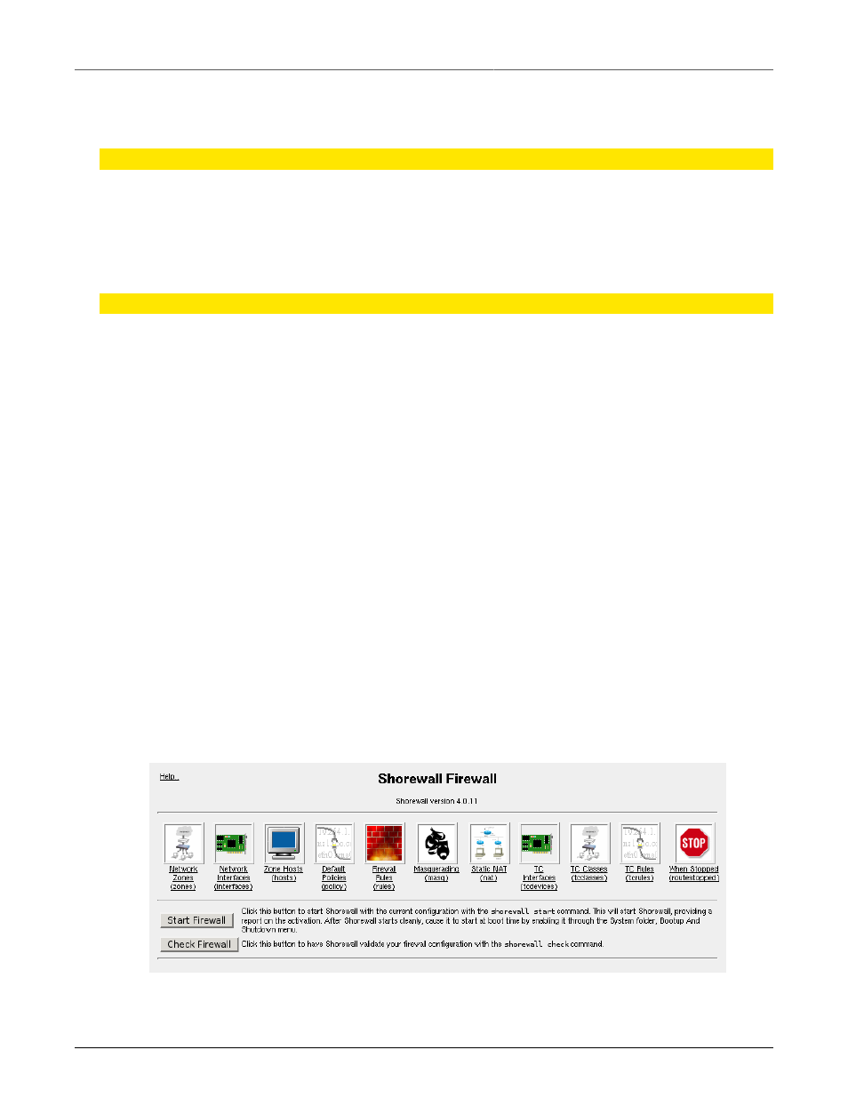 Virtual private networking to a dmz, Firewall configuration, Starting shorewall firewall menu | RuggedCom RuggedRouter RX1100 User Manual | Page 126 / 341