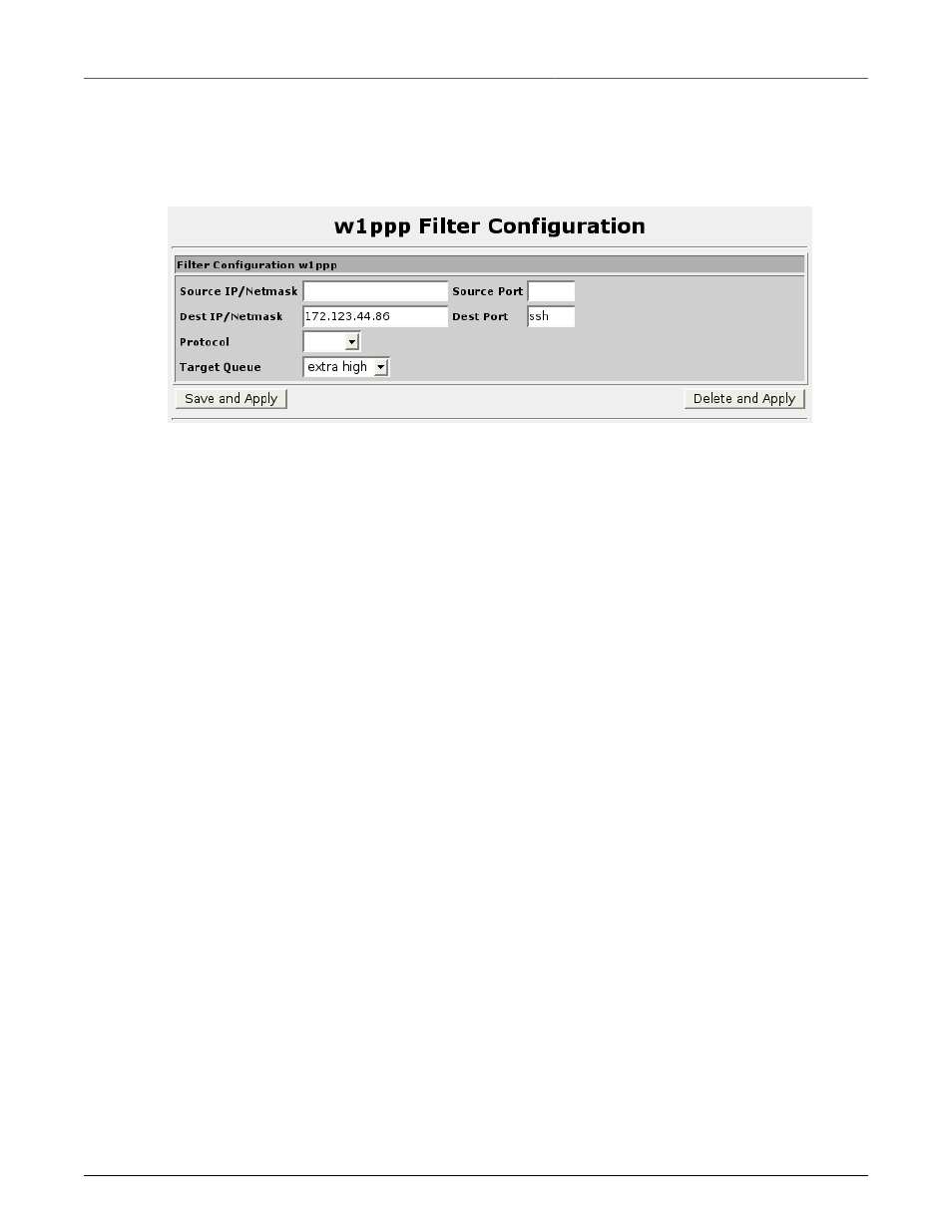 Prioritization filters, Prioritization transmit queue length, Prioritization filter configuration | RuggedCom RuggedRouter RX1100 User Manual | Page 201 / 341