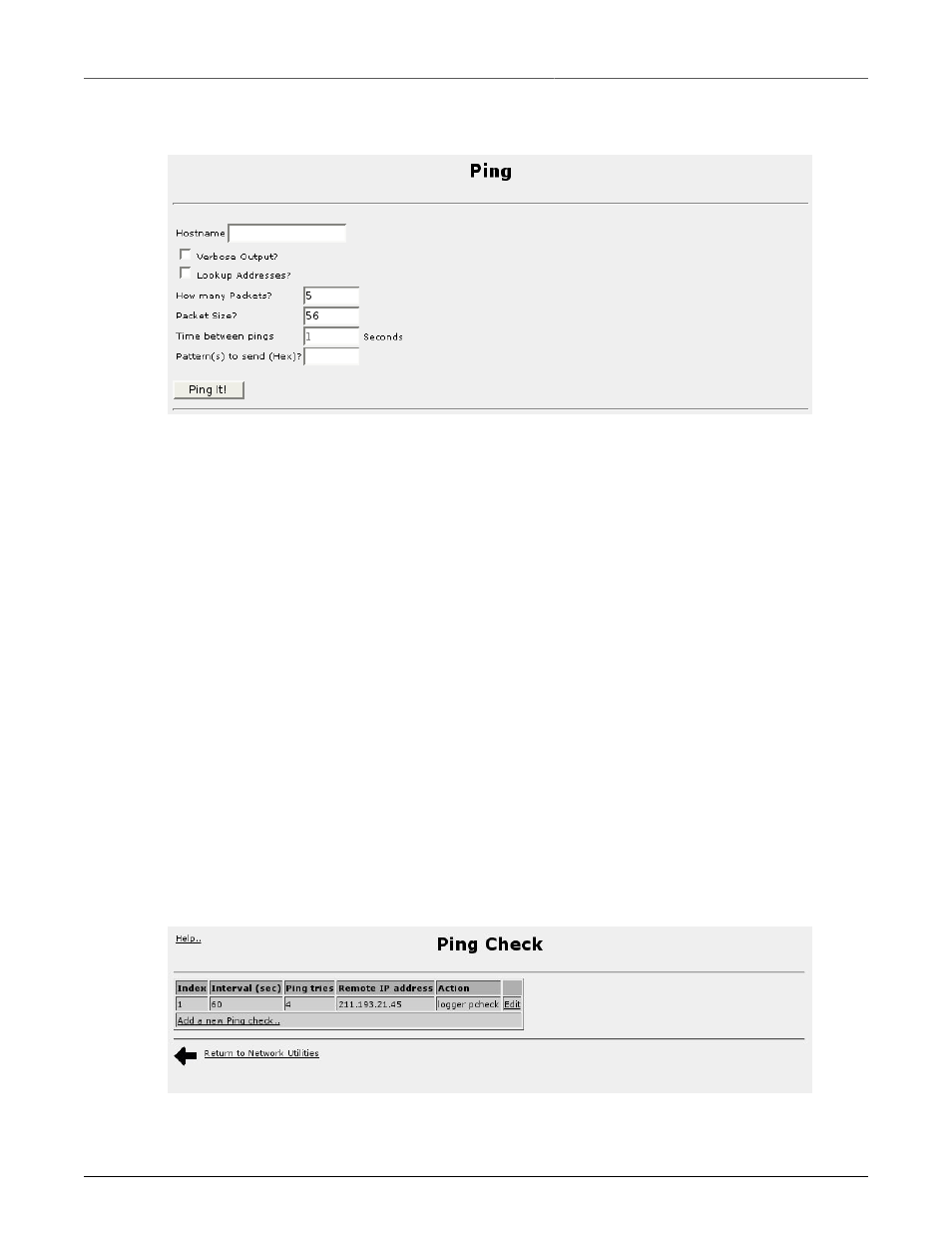 Ping menu, Ping check menu, 208 23.4. ping check menu | 208 23.3. ping check menu | RuggedCom RuggedRouter RX1100 User Manual | Page 208 / 341