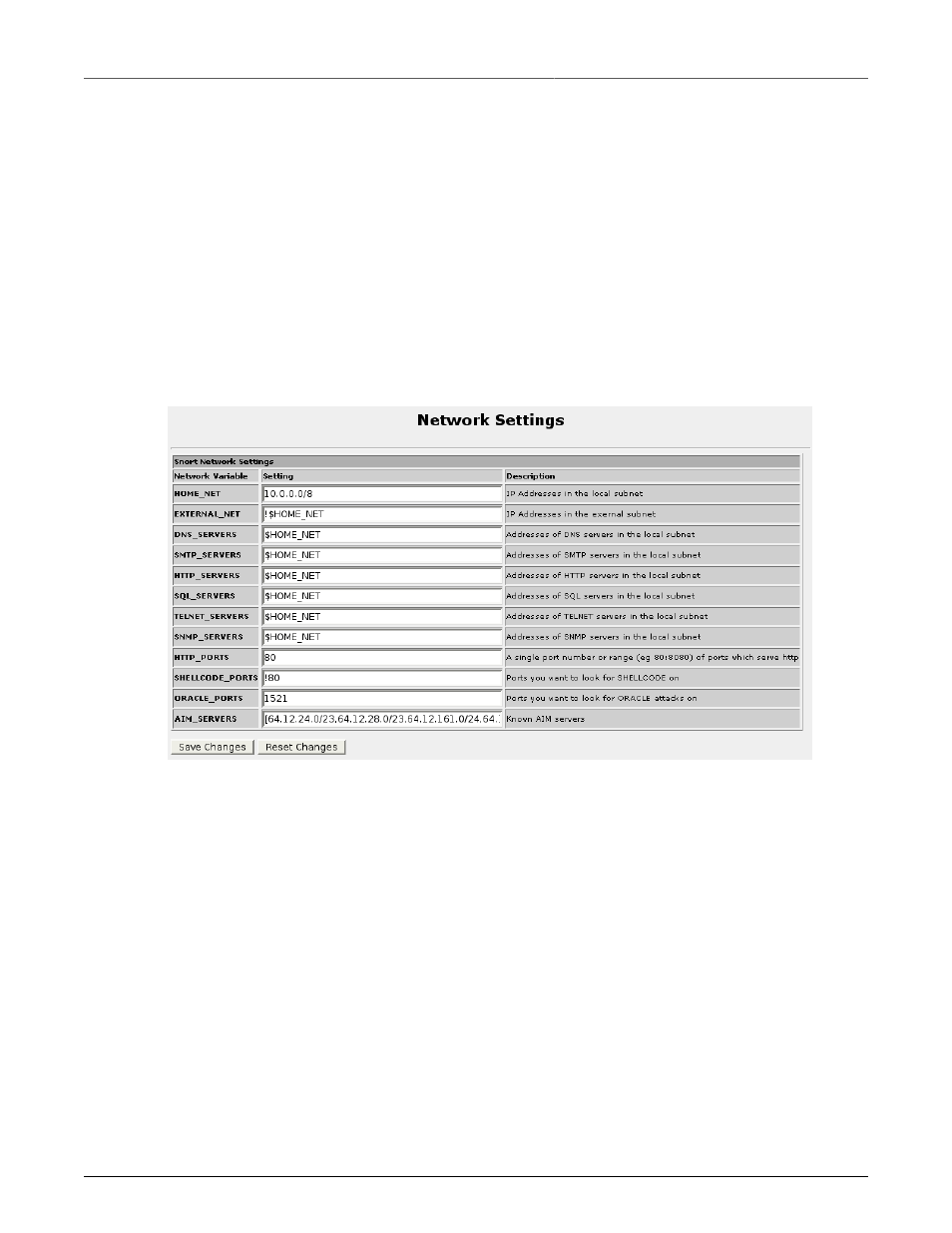 Rule lookup by sid, Network settings, Snort network settings | RuggedCom RuggedRouter RX1100 User Manual | Page 278 / 341