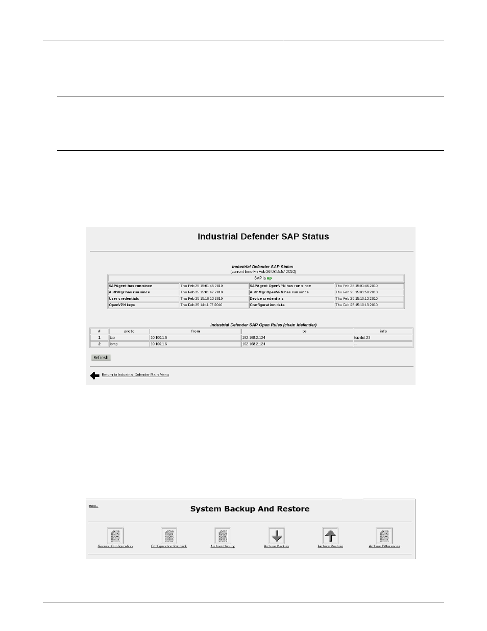 Access manager's secure access portal status menu, Backup and restore, Access manager's secure access portal status | 291 34.10. system backup and restore | RuggedCom RuggedRouter RX1100 User Manual | Page 291 / 341
