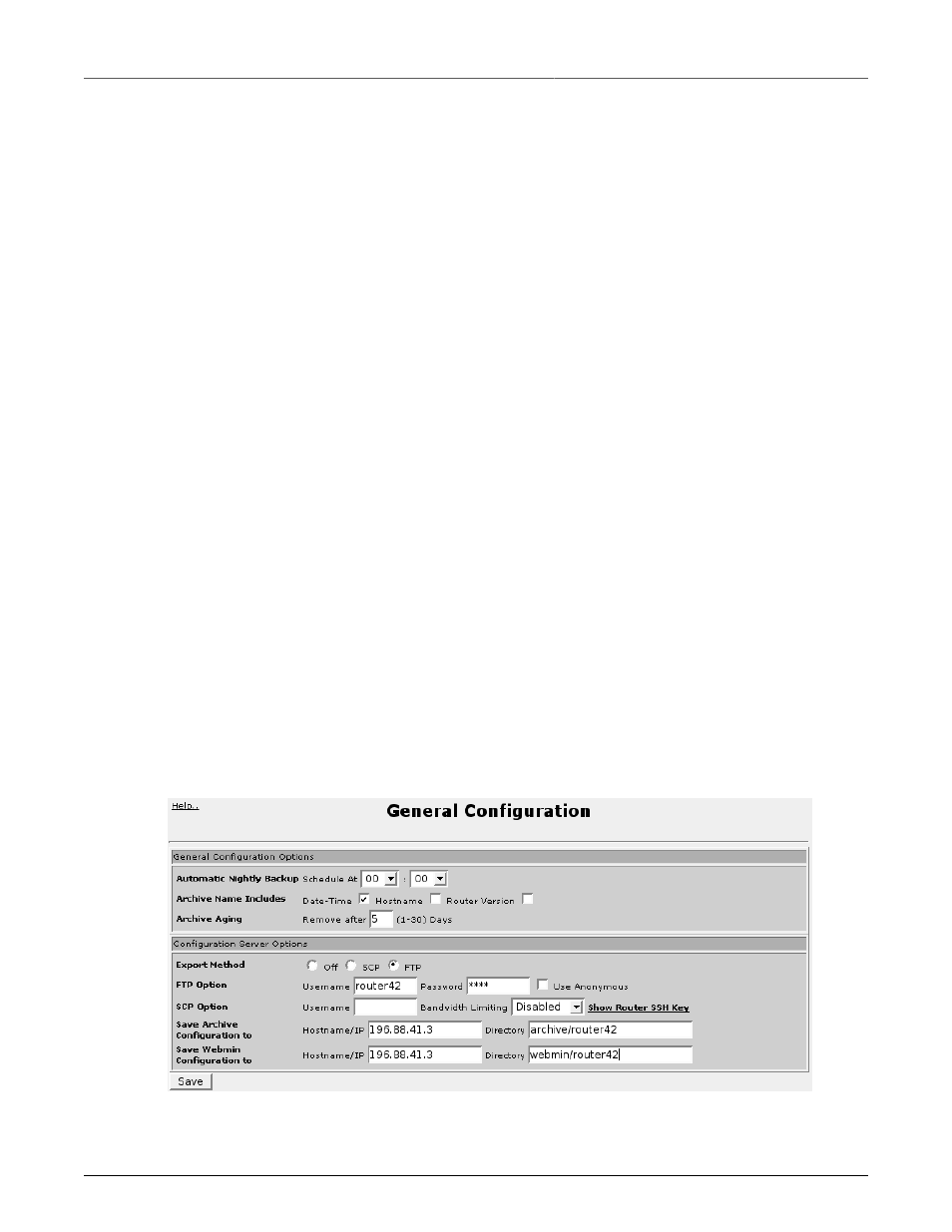 General configuration, Backup and restore general configuration | RuggedCom RuggedRouter RX1100 User Manual | Page 292 / 341