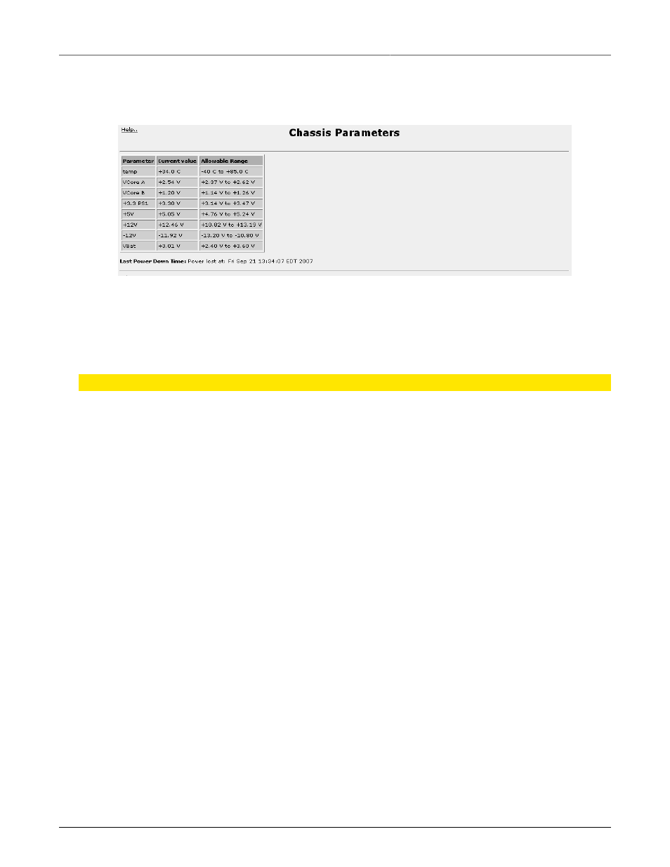 Chassis parameters, Power over ethernet, 309 34.10. power over ethernet | Chassis parameters menu | RuggedCom RuggedRouter RX1100 User Manual | Page 309 / 341