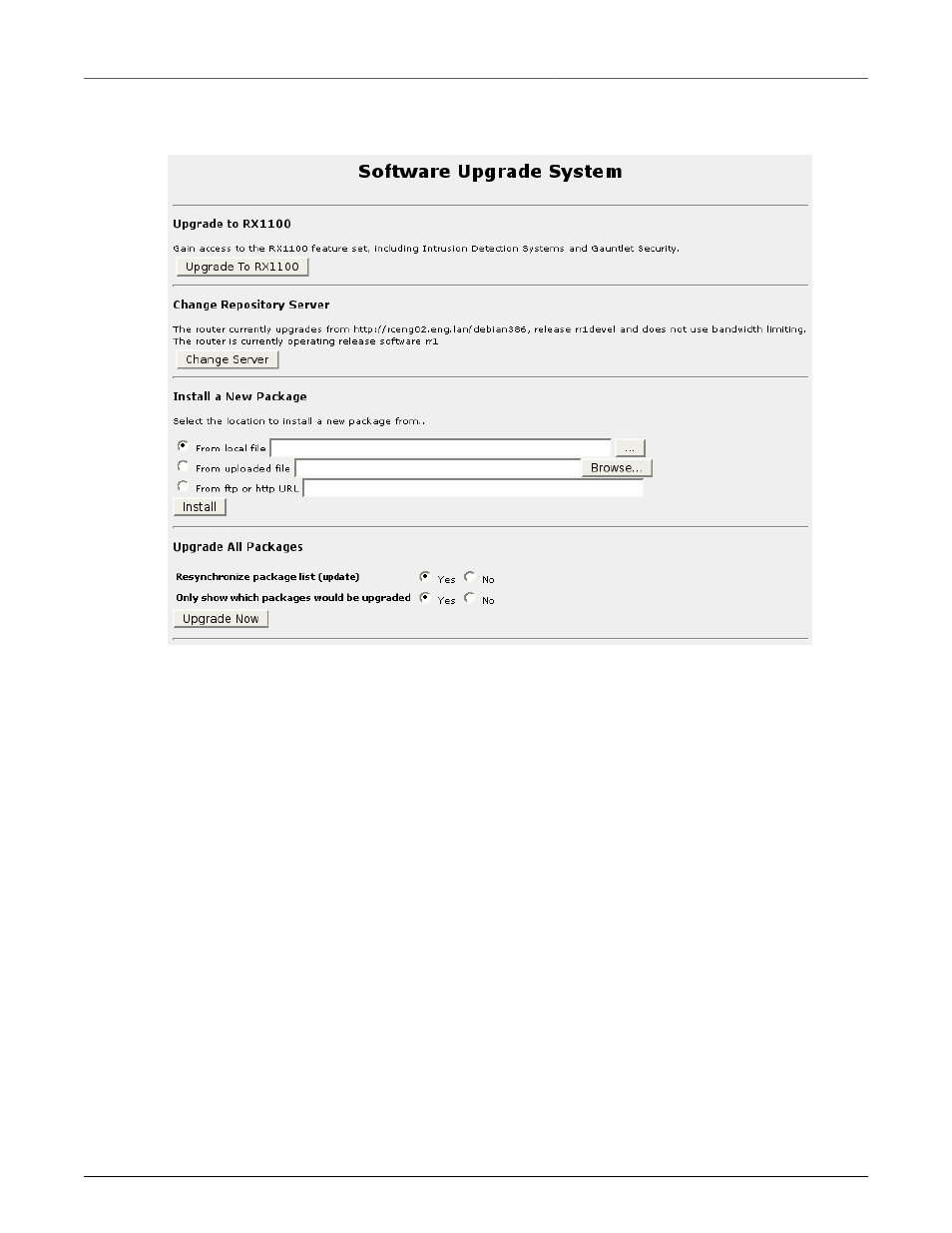 Upgrade system, Ruggedrouter software fundamentals, Software upgrade system | RuggedCom RuggedRouter RX1100 User Manual | Page 316 / 341