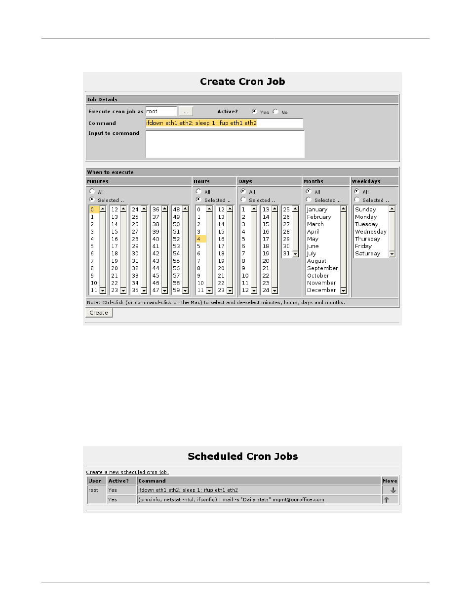 Creating a cron job | RuggedCom RuggedRouter RX1100 User Manual | Page 48 / 341