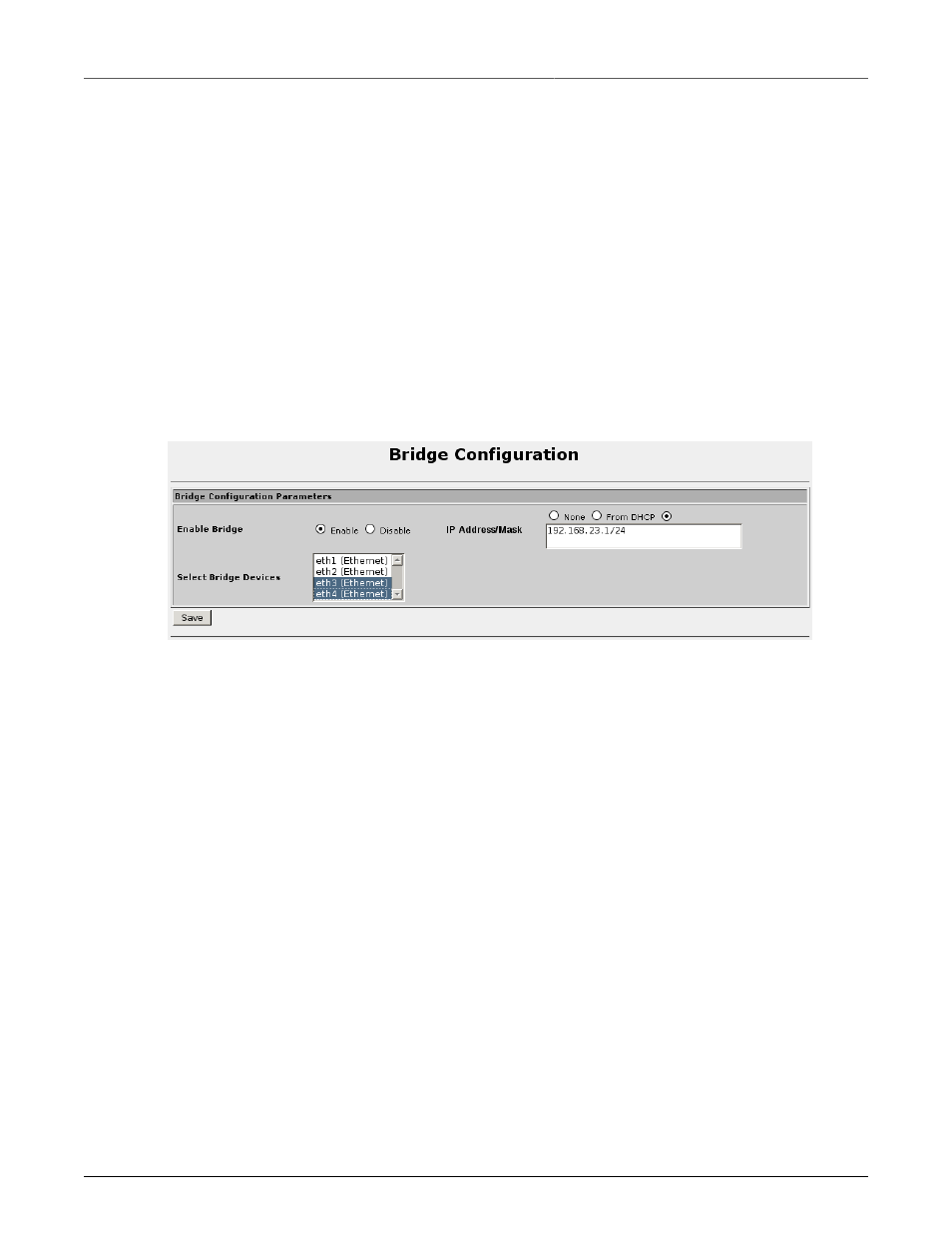 Bridge configuration, Pppoe on native ethernet interfaces, 64 6.2.5. pppoe on native ethernet interfaces | Creating an ethernet bridge | RuggedCom RuggedRouter RX1100 User Manual | Page 64 / 341