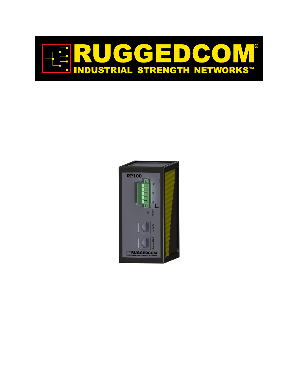 RuggedCom RUGGEDPOWER RP100 User Manual | 14 pages