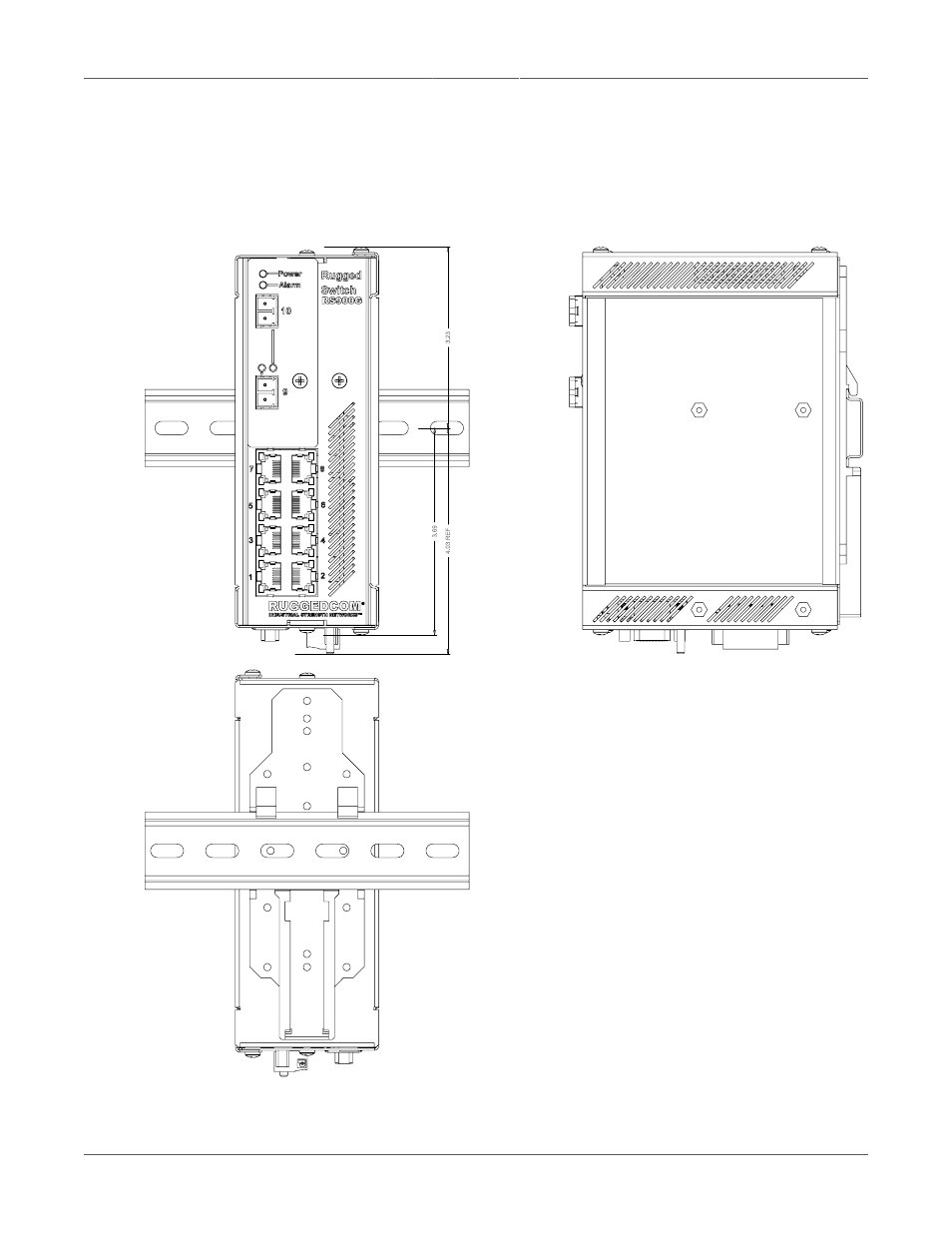Installation, Din rail mounting | RuggedCom RUGGEDSWITCH RS900G User Manual | Page 10 / 23