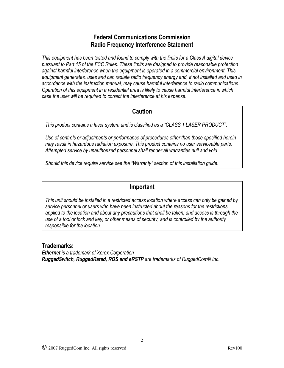 RuggedCom RUGGED VDSL RS910L User Manual | Page 2 / 29