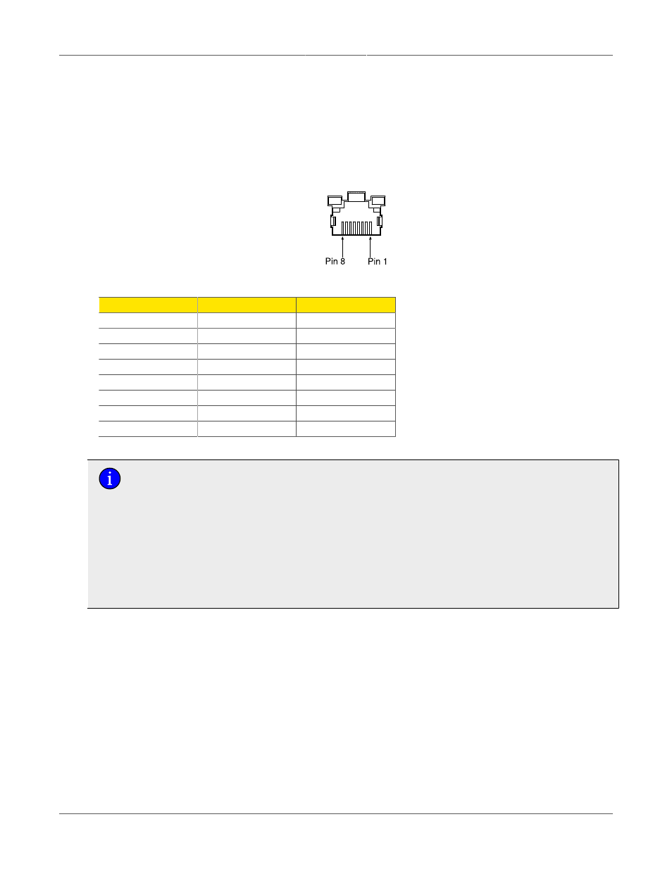 Rj45 ports: signal description, Rj45 port connector, Rj45 ethernet pin assignment | RuggedCom RS900GP User Manual | Page 16 / 24