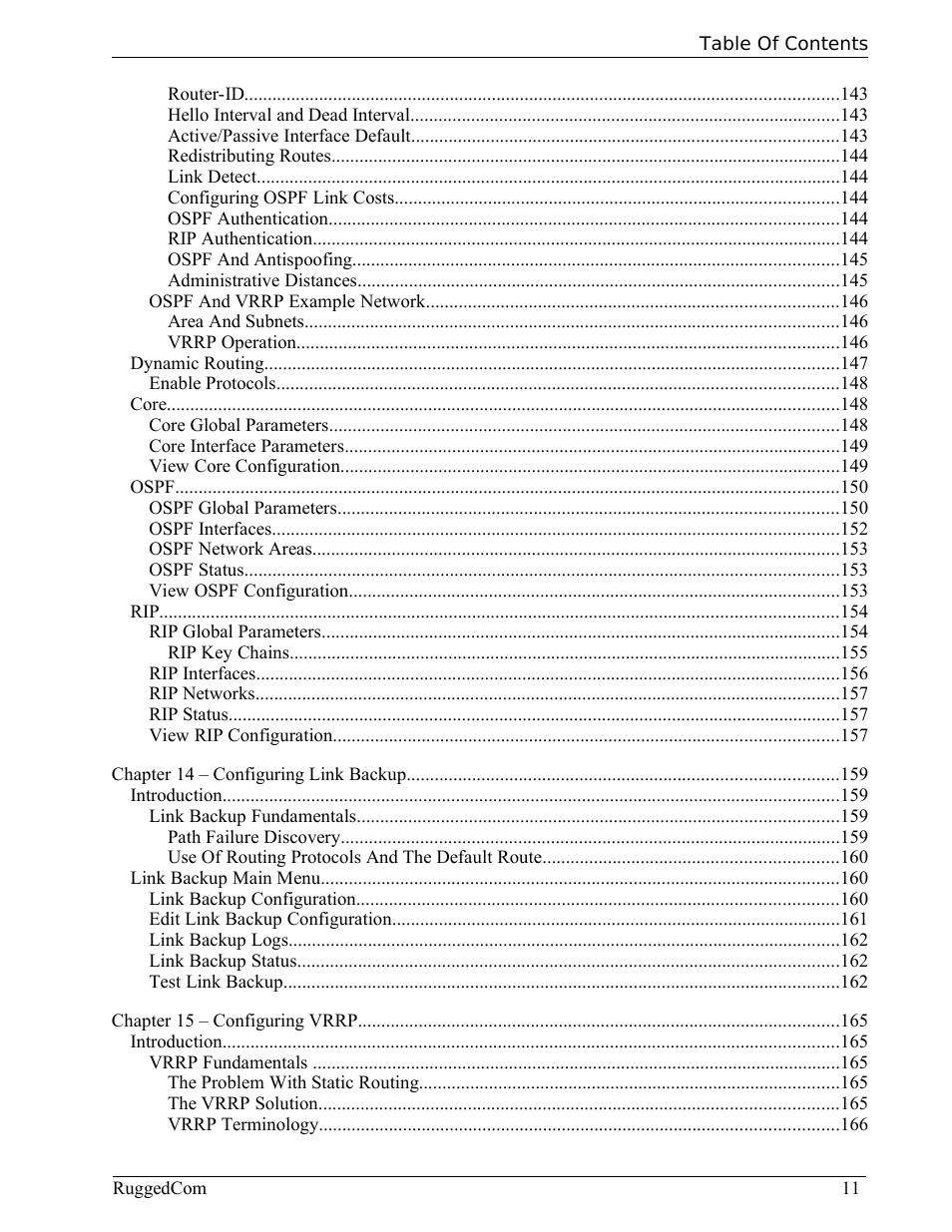 RuggedCom RuggedRouter RX1000 User Manual | Page 13 / 284