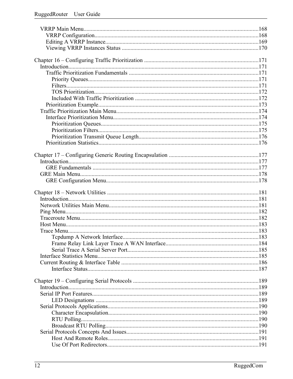 RuggedCom RuggedRouter RX1000 User Manual | Page 14 / 284