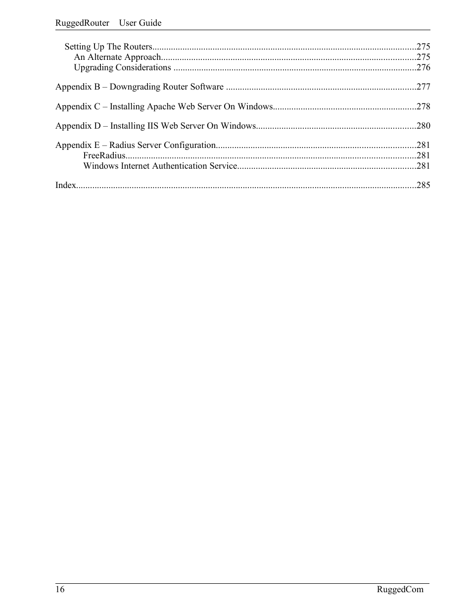 RuggedCom RuggedRouter RX1000 User Manual | Page 18 / 284