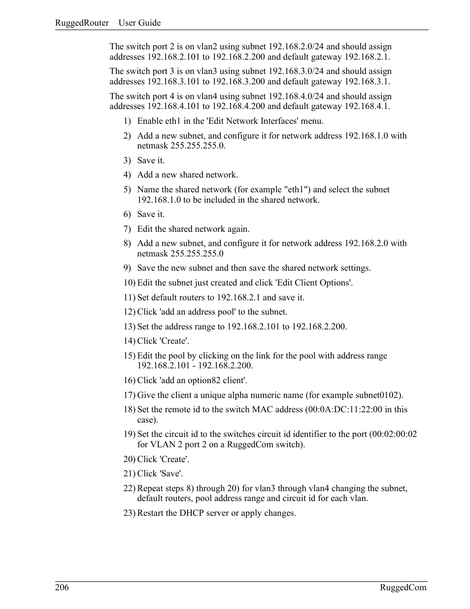 RuggedCom RuggedRouter RX1000 User Manual | Page 208 / 284