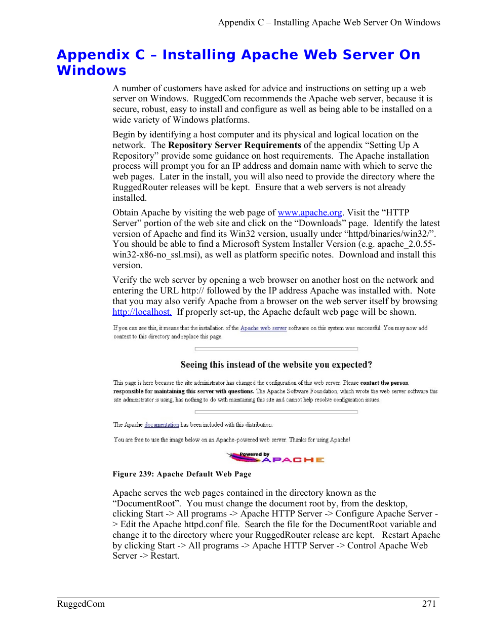 RuggedCom RuggedRouter RX1000 User Manual | Page 273 / 284