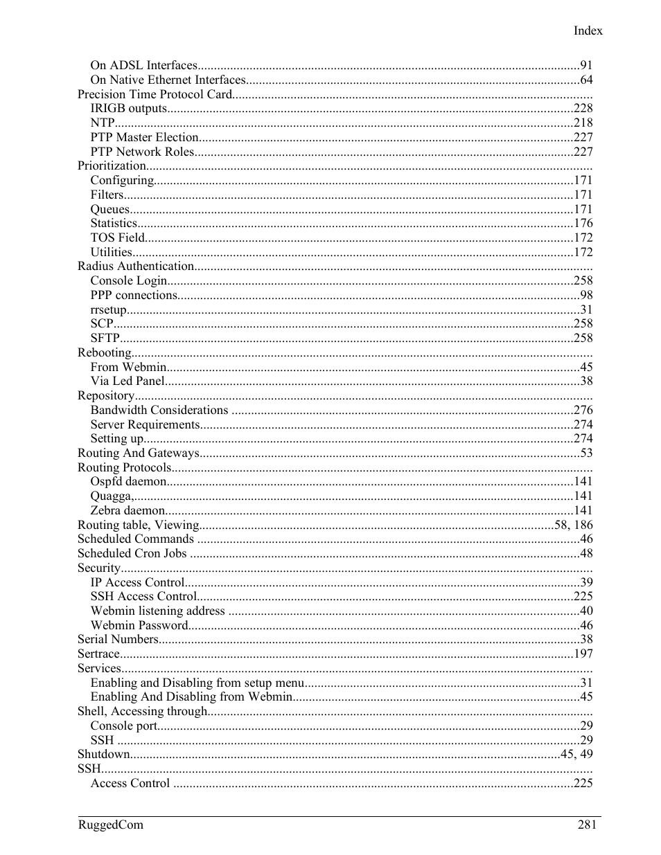 RuggedCom RuggedRouter RX1000 User Manual | Page 283 / 284