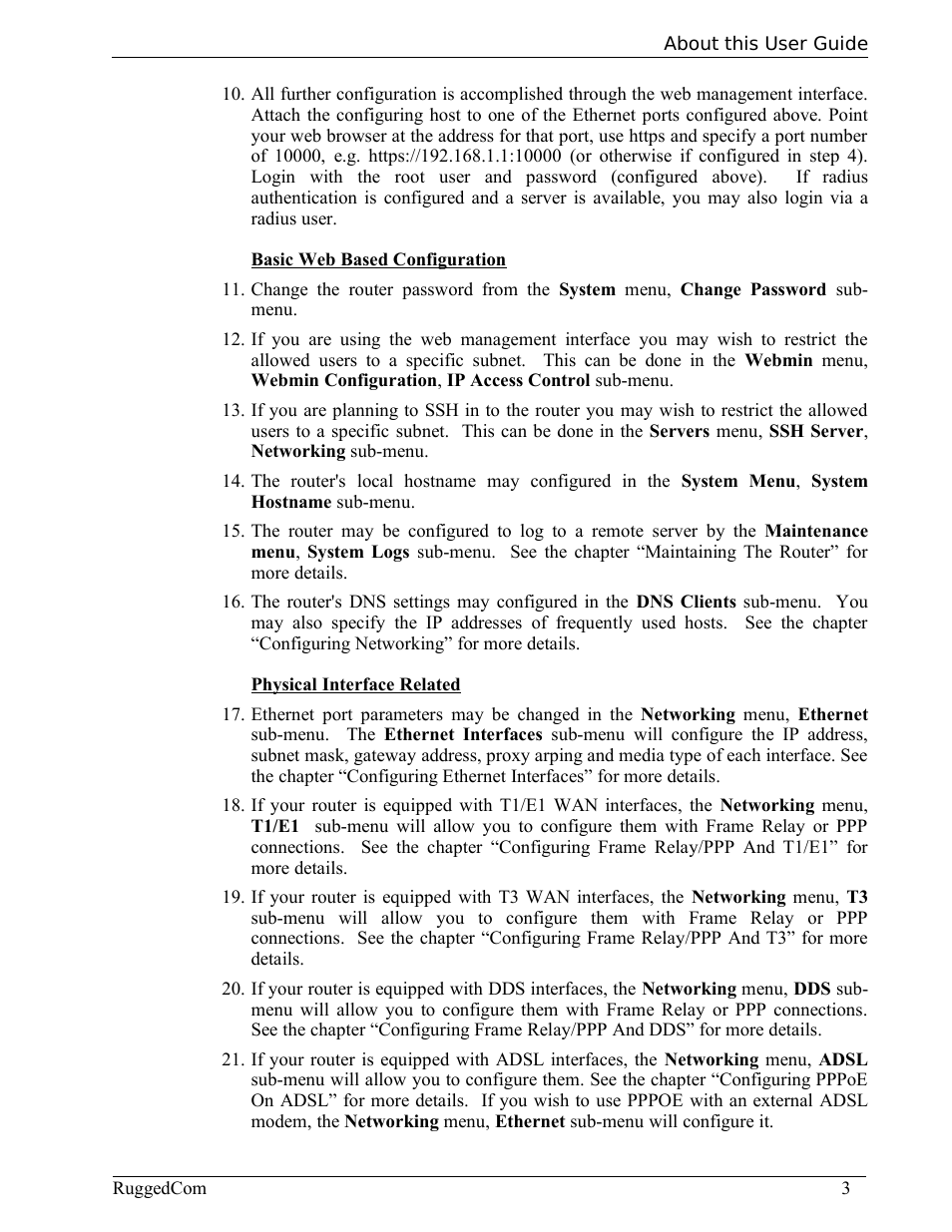 RuggedCom RuggedRouter RX1000 User Manual | Page 5 / 284