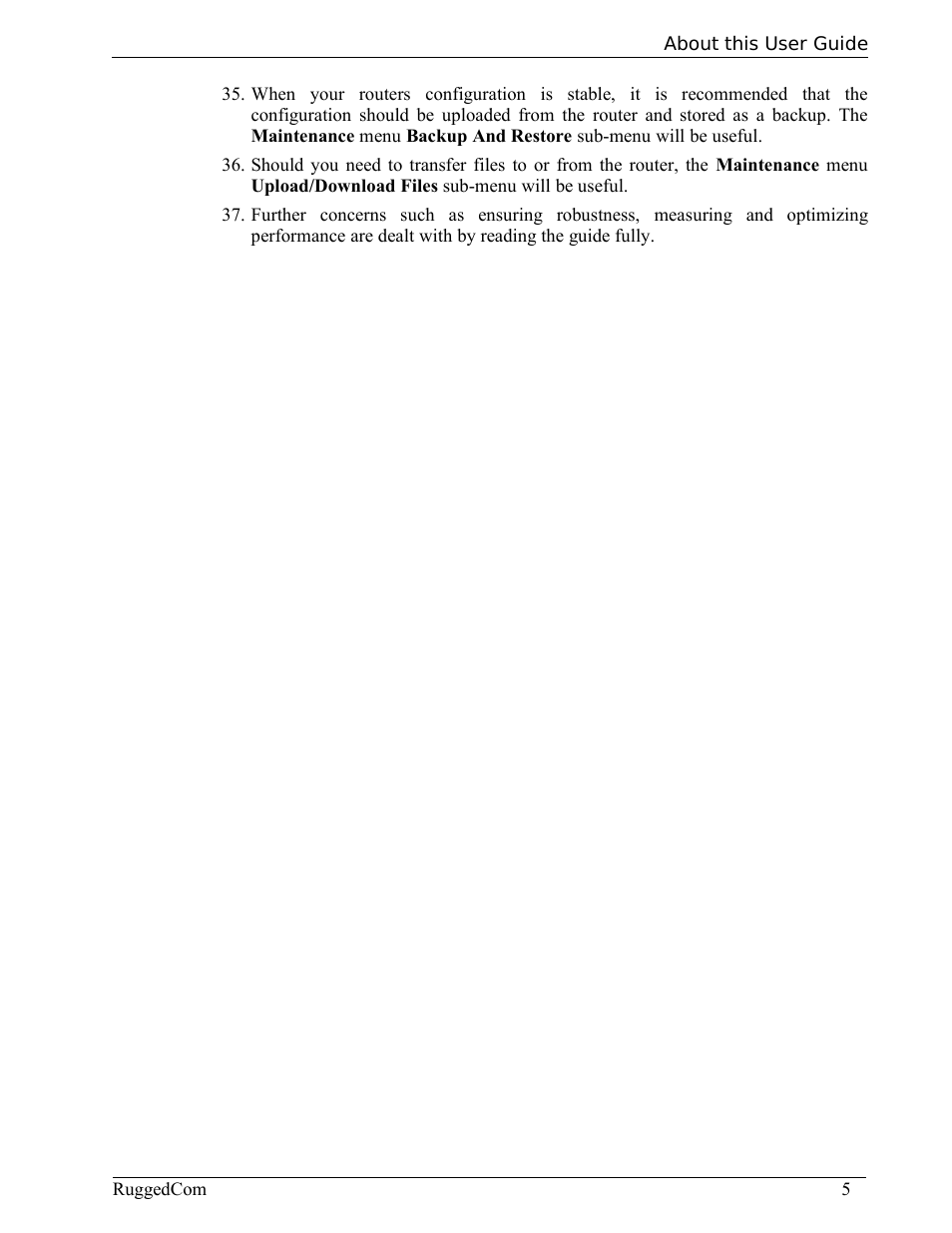 RuggedCom RuggedRouter RX1000 User Manual | Page 7 / 284