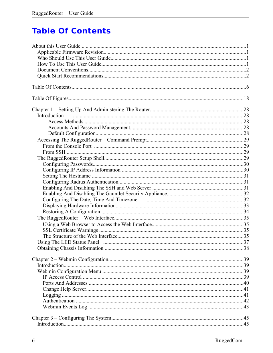 RuggedCom RuggedRouter RX1000 User Manual | Page 8 / 284