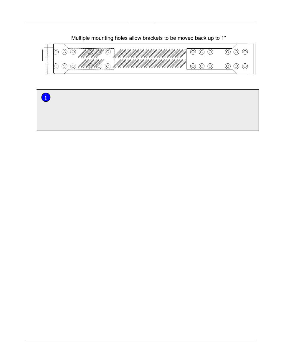 Panel and din rail mounting, Rack mount adapter mounting locations | RuggedCom RSG2300 User Manual | Page 13 / 36