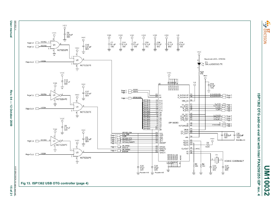 Rowe ISP1362 OTG add-on eval kit with Intel PXA250/255 IDP rev. 4 UM10032 User Manual | Page 15 / 21