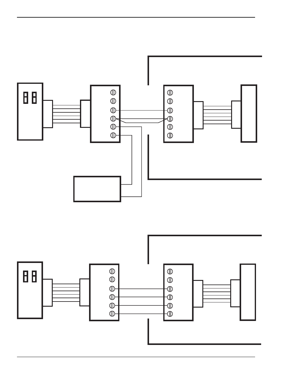 Volume control unit, Conductor modular wall jack (mount by vcu), Conductor modular wall jack (mount in phonograph) | Rowe CD-100K User Manual | Page 153 / 165