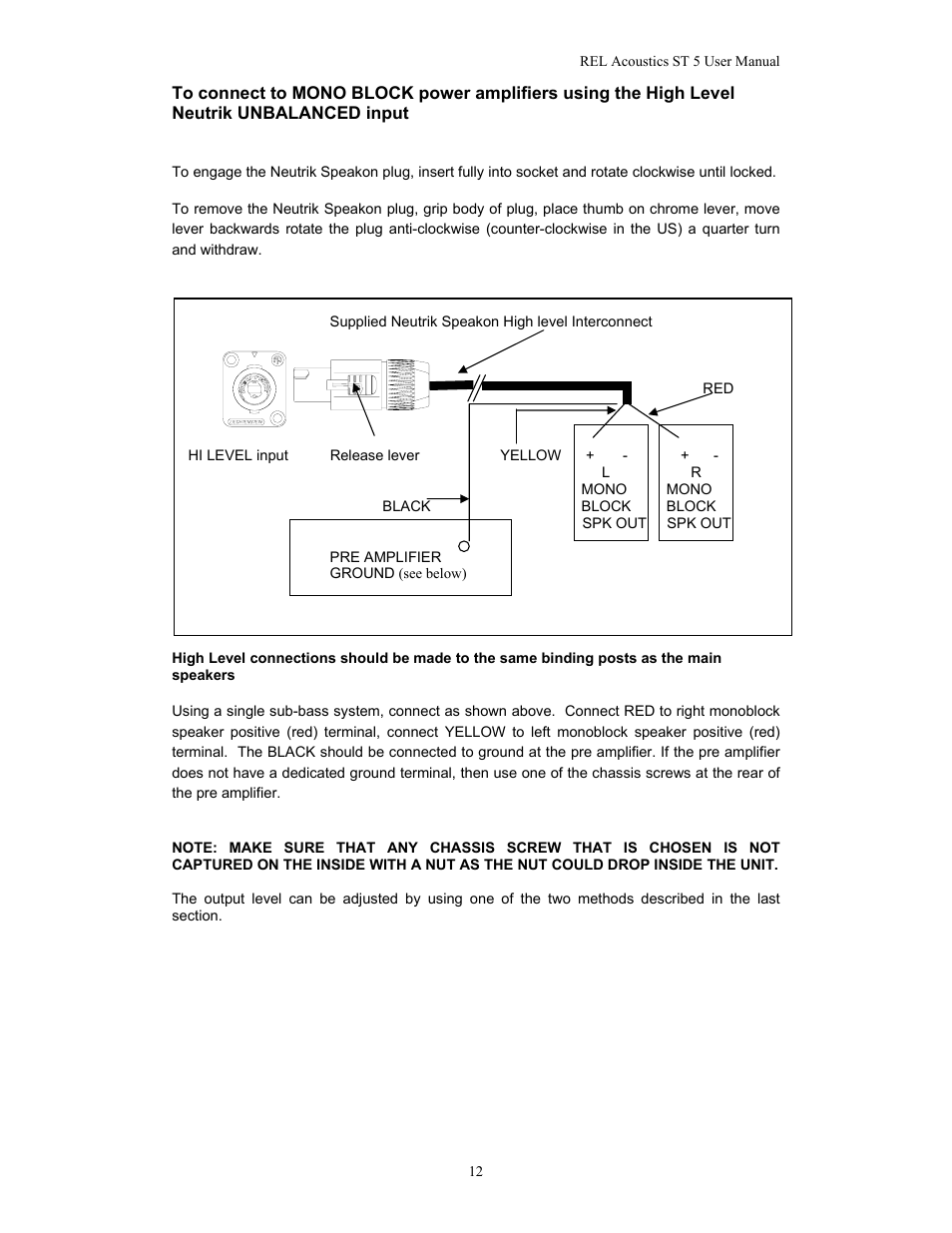 REL Acoustics Strata 5 User Manual | Page 12 / 20