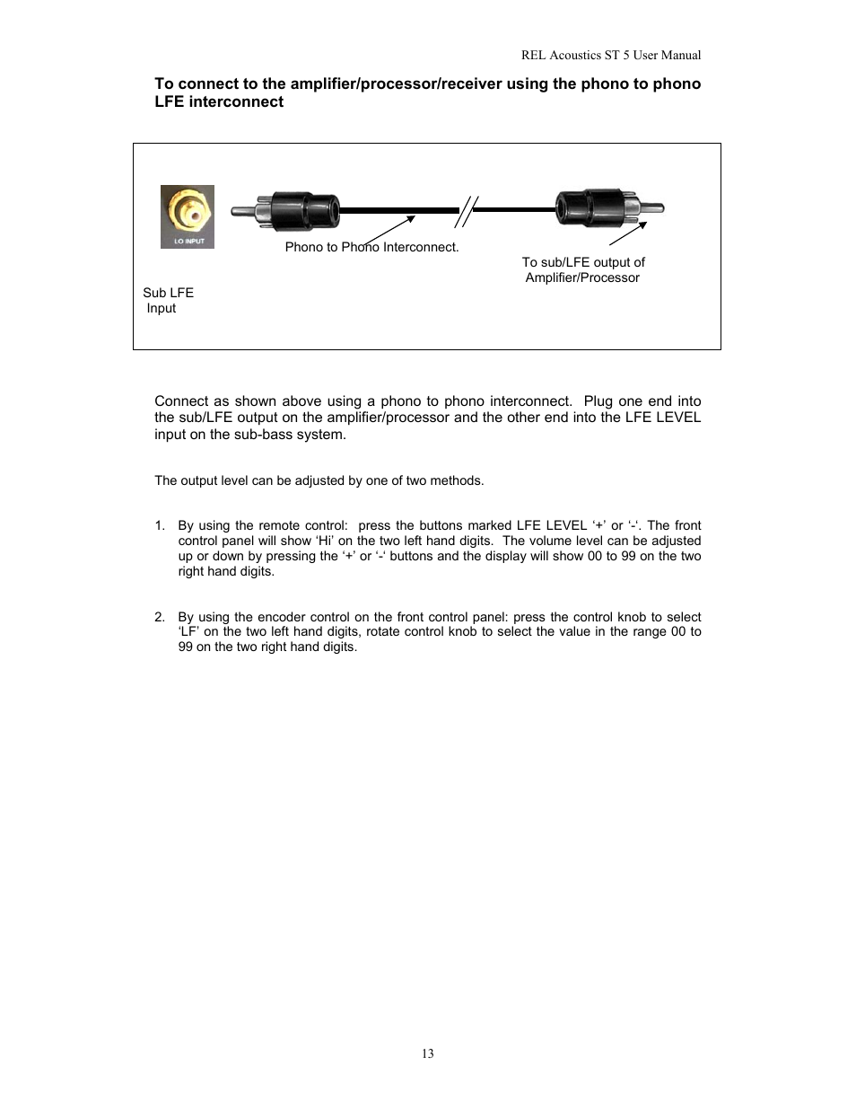 REL Acoustics Strata 5 User Manual | Page 13 / 20