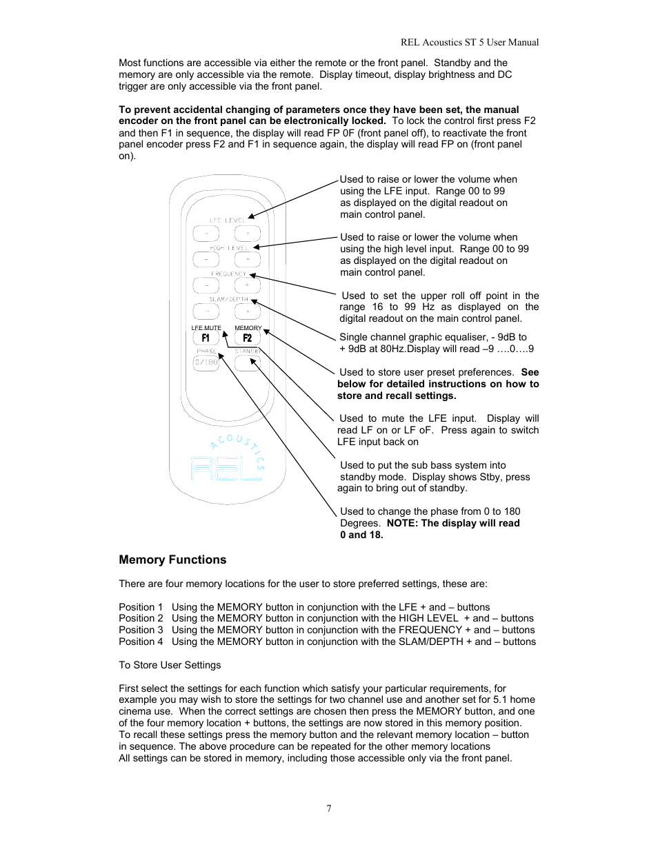 REL Acoustics Strata 5 User Manual | Page 7 / 20