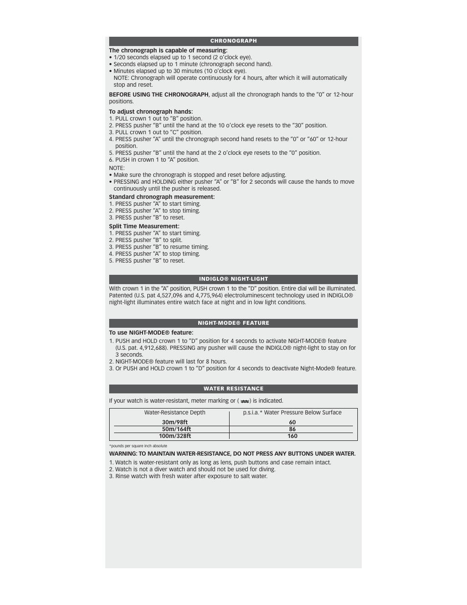 Reebok W-110 User Manual | Page 2 / 3
