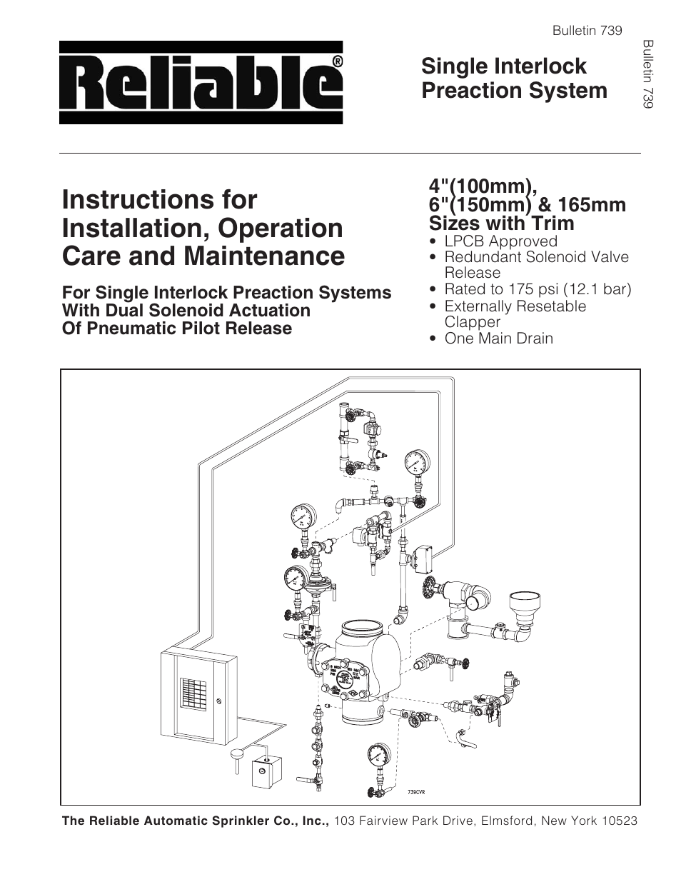 Reliable Sprinkler RELIABLE Single Interlock Preaction System 6103060028 User Manual | 18 pages