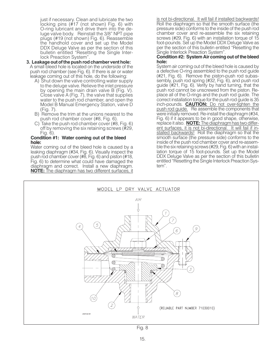Reliable Sprinkler RELIABLE Single Interlock Preaction System 6103060028 User Manual | Page 15 / 18