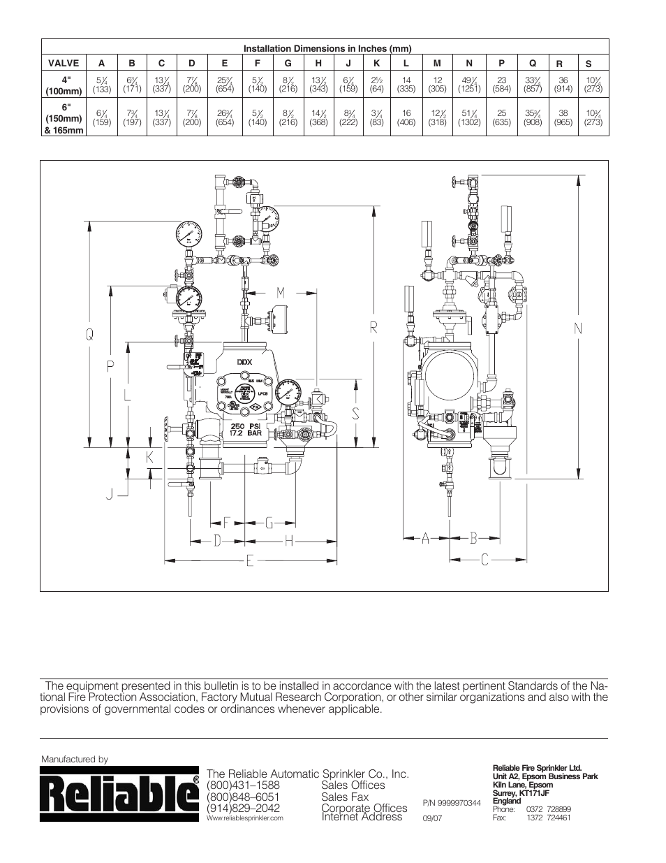 Internet address | Reliable Sprinkler RELIABLE Single Interlock Preaction System 6103060028 User Manual | Page 18 / 18