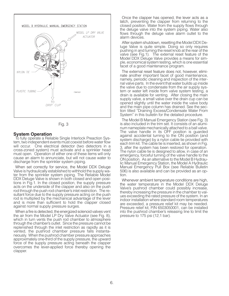 Reliable Sprinkler RELIABLE Single Interlock Preaction System 6103060028 User Manual | Page 6 / 18