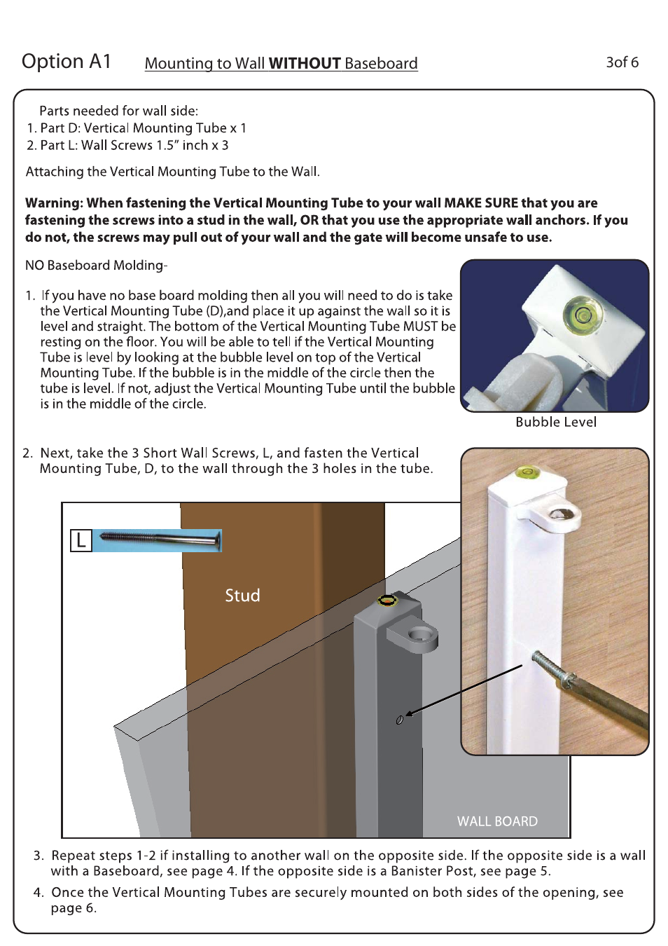 1230&1235booklet4, Option a1 | Regalo 1230 User Manual | Page 4 / 8