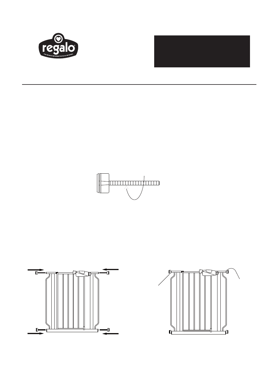 Regalo gate instructions03, Gate instructions | Regalo Safety Gate User Manual | Page 3 / 9