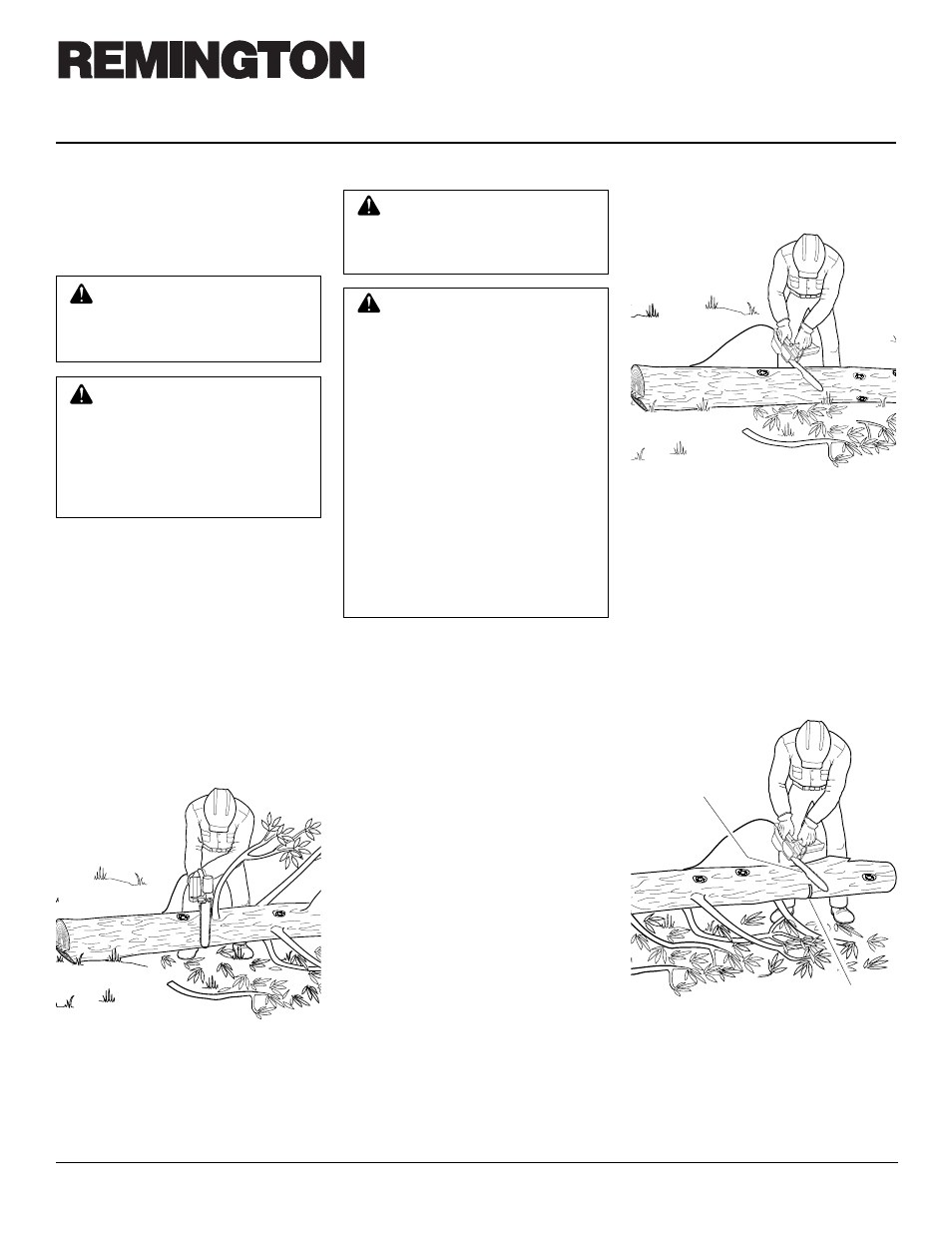 Electric chain saw, Operating chain saw, Continued | Remington EL-1 Fast Sharp User Manual | Page 10 / 20