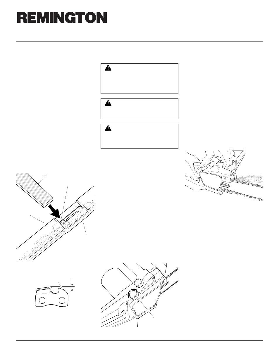 Electric chain saw, Cleaning and maintenance, Continued | Remington EL-1 Fast Sharp User Manual | Page 14 / 20