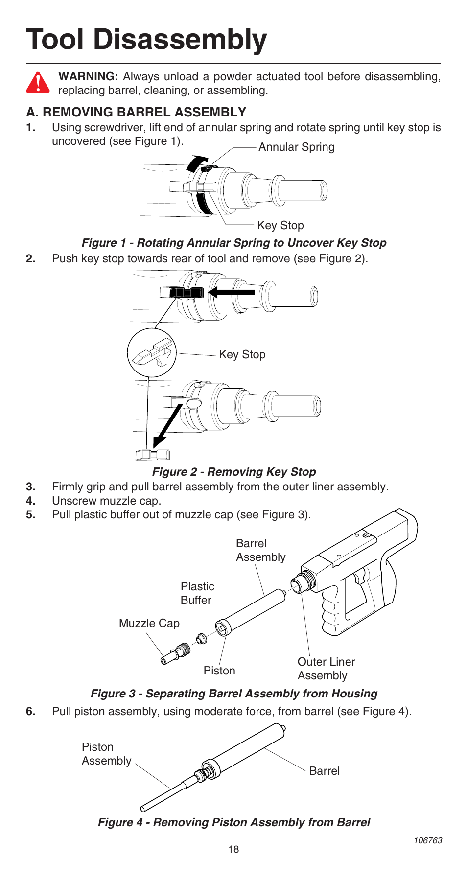 Tool disassembly | Remington 500V User Manual | Page 18 / 32