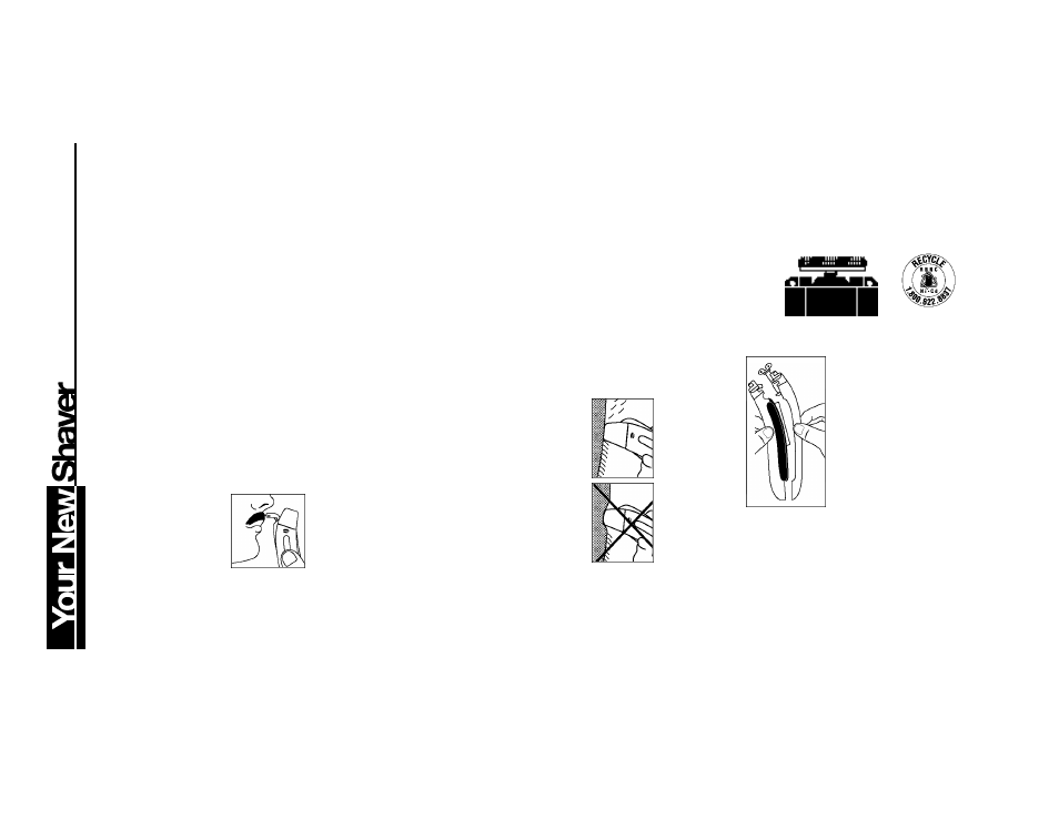 Shaving longer hairs, Shaving tips and instructions, Charging operation | Battery removal | Remington CORDLESS RECHARGEABLE SHAVER User Manual | Page 2 / 4