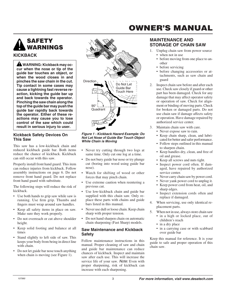 Owner’s manual, Safety warnings | Remington LNT-2 EN User Manual | Page 3 / 24