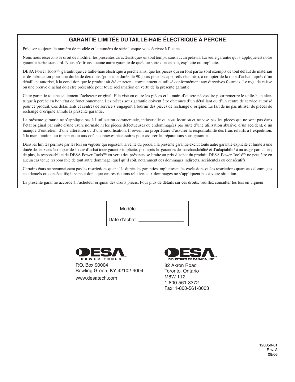 Remington Axcess AT3017BCA User Manual | Page 44 / 44