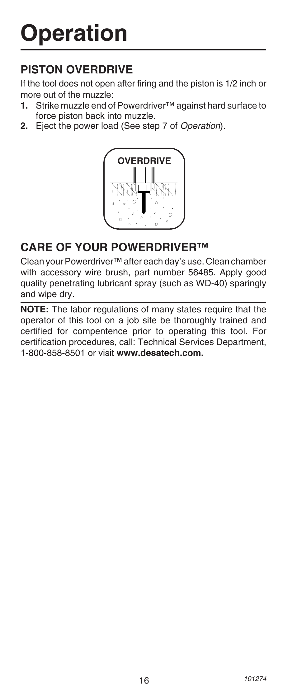 Operation | Remington 490 User Manual | Page 16 / 80