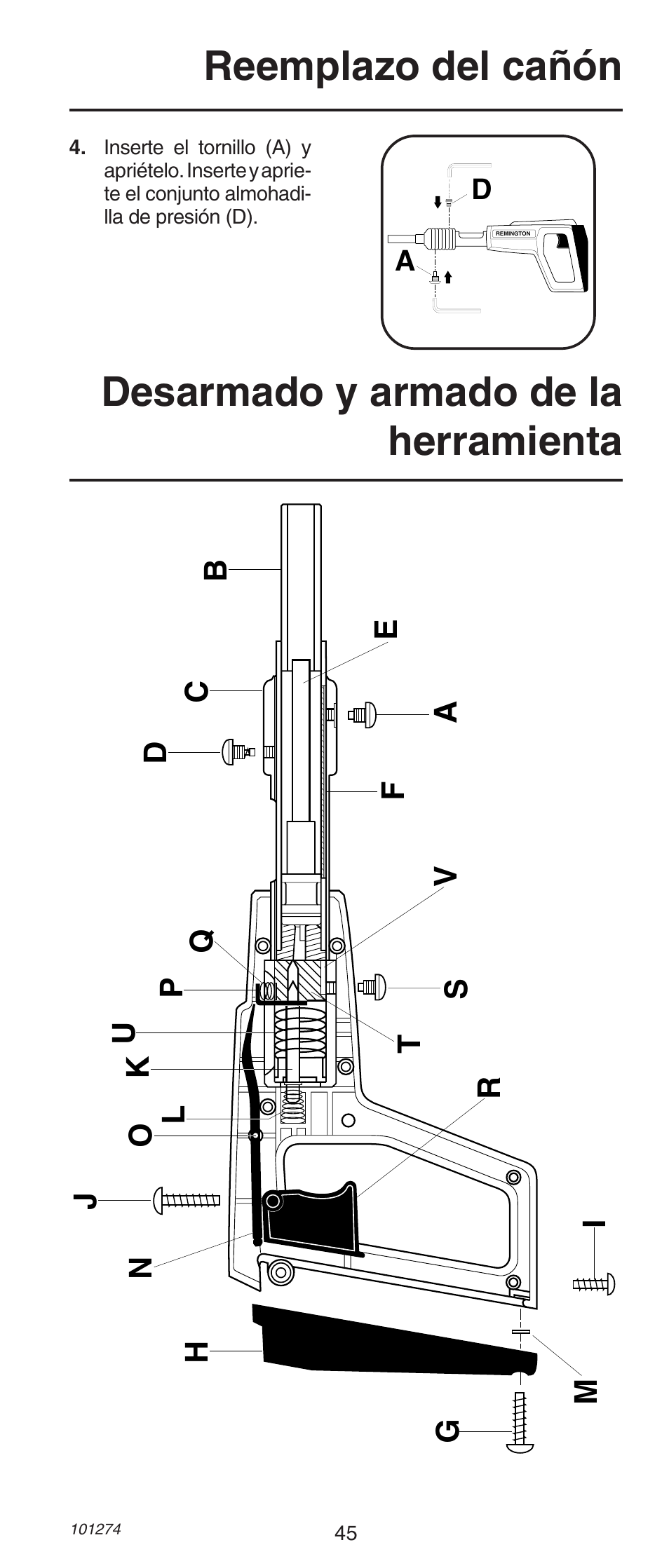 Remington 490 User Manual | Page 45 / 80