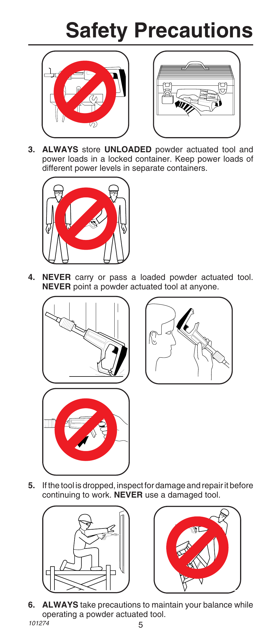 Safety precautions | Remington 490 User Manual | Page 5 / 80